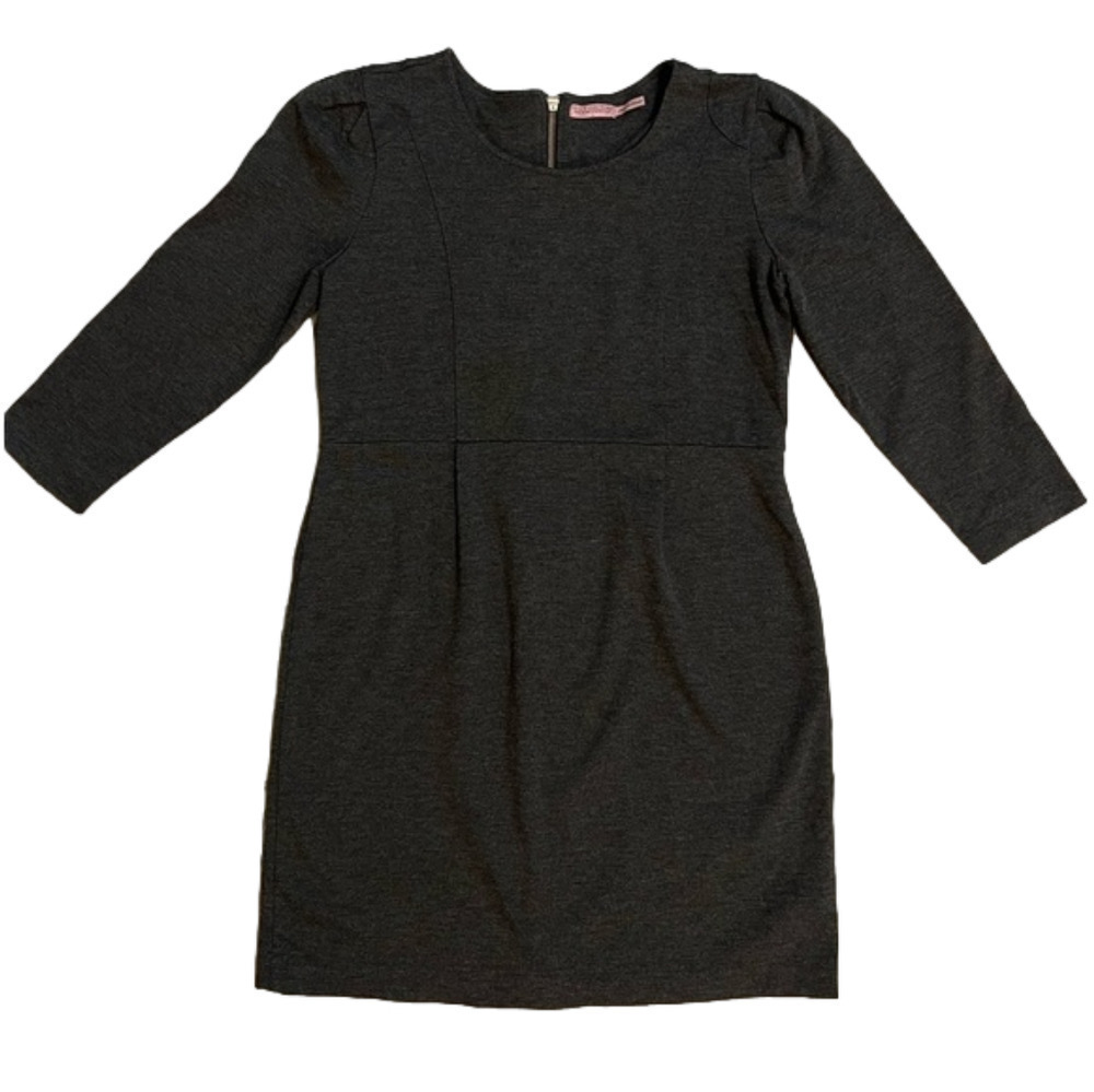 Juicy Couture charcoal gray stretchy high waist fitted dress, size Large